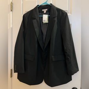 New with Tags H&M Oversized Black Blazer Size XL